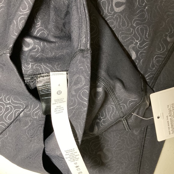 🔥 Lululemon Align Pockets 25” (7/8) Black 4 - Picture 11 of 11